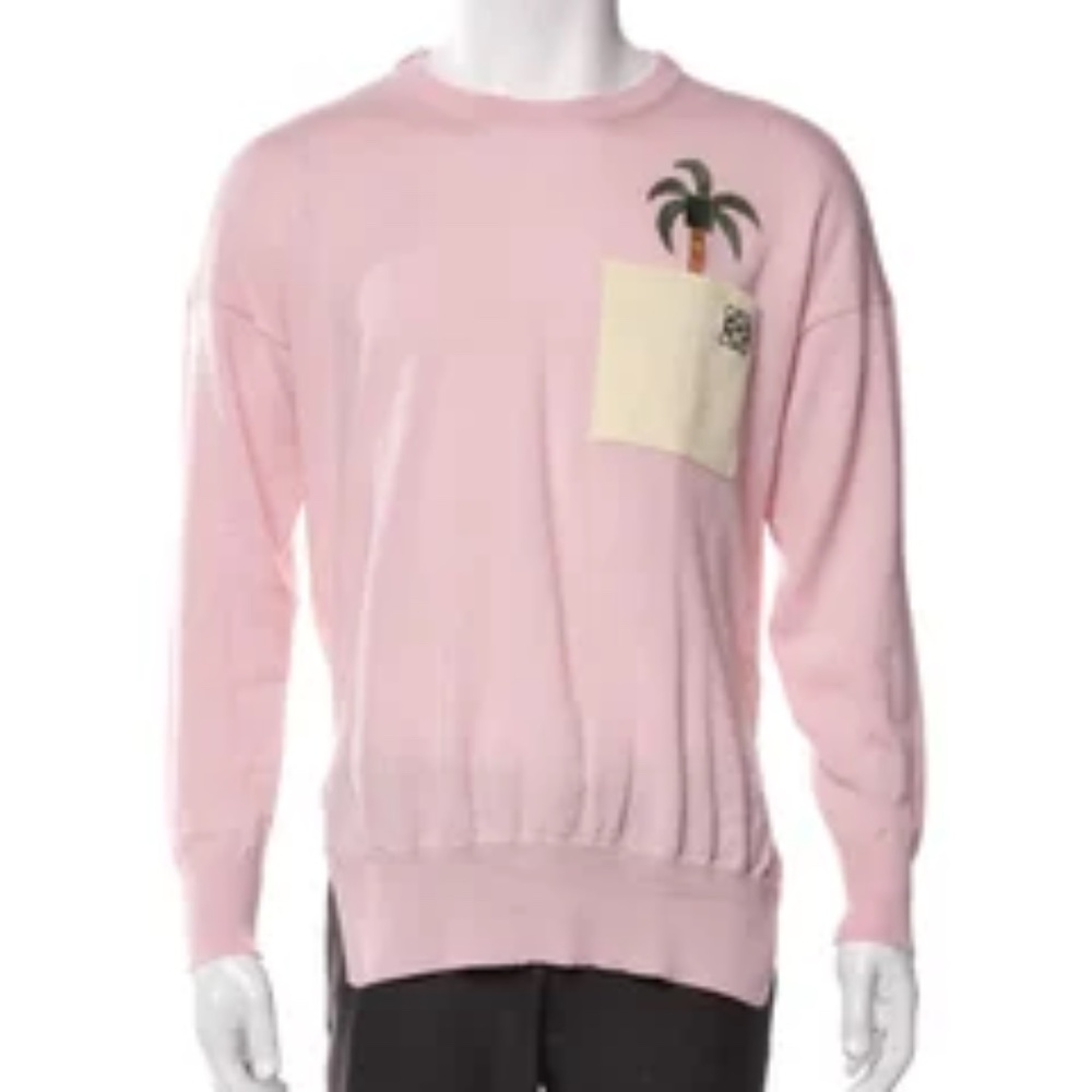 Loewe 2021 La Palme Sweatshirt Size: L  pink - Picture 4 of 4